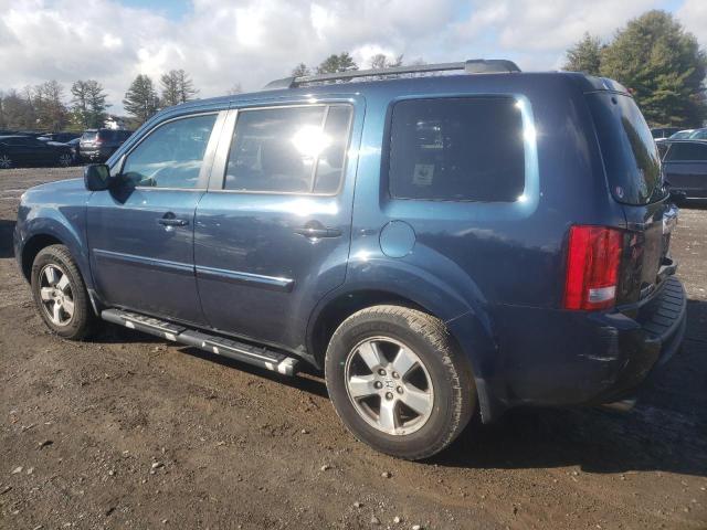 5FNYF3H58BB009889 - 2011 HONDA PILOT EXL BLUE photo 2