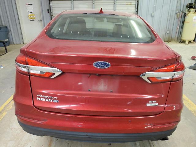 3FA6P0HD4LR230504 - 2020 FORD FUSION SE RED photo 6