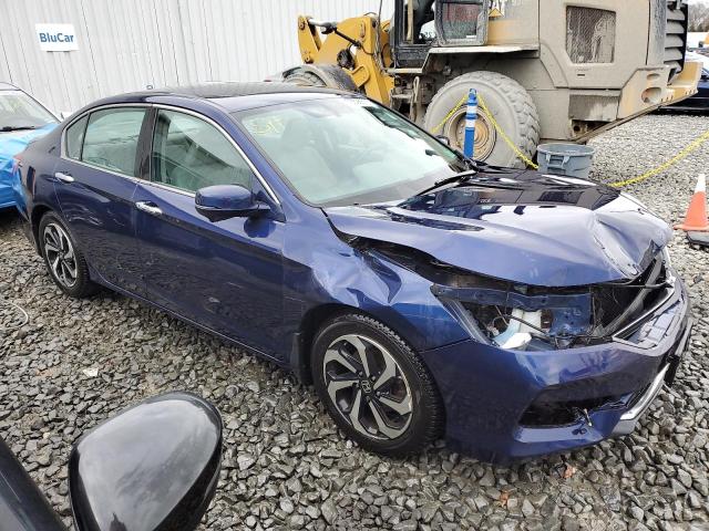 1HGCR2F86GA057434 - 2016 HONDA ACCORD EXL BLUE photo 4