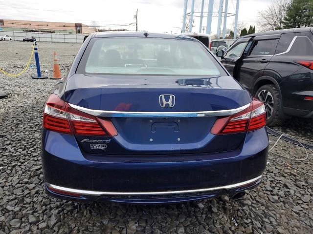 1HGCR2F86GA057434 - 2016 HONDA ACCORD EXL BLUE photo 6