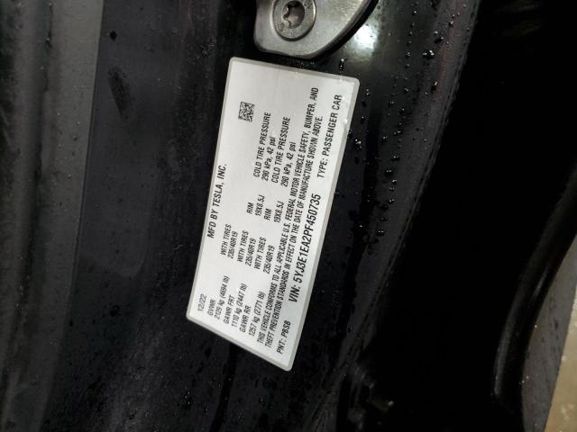 5YJ3E1EA2PF450735 - 2023 TESLA MODEL 3 BLACK photo 12