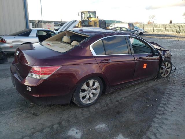 1HGCP26888A010588 - 2008 HONDA ACCORD EXL MAROON photo 3