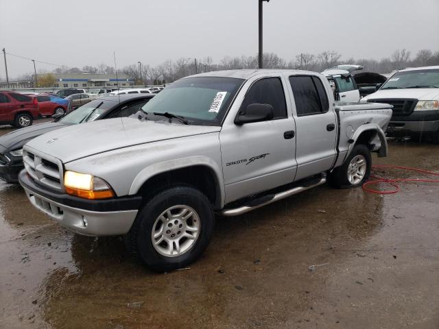 1B7HG2AN71S225963 - 2001 DODGE DAKOTA QUAD SILVER photo 1