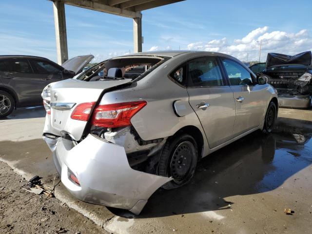 3N1AB7AP6KY234660 - 2019 NISSAN SENTRA S SILVER photo 3