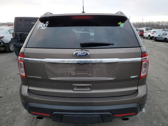 1FM5K8F84FGC36593 - 2015 FORD EXPLORER LIMITED BROWN photo 6