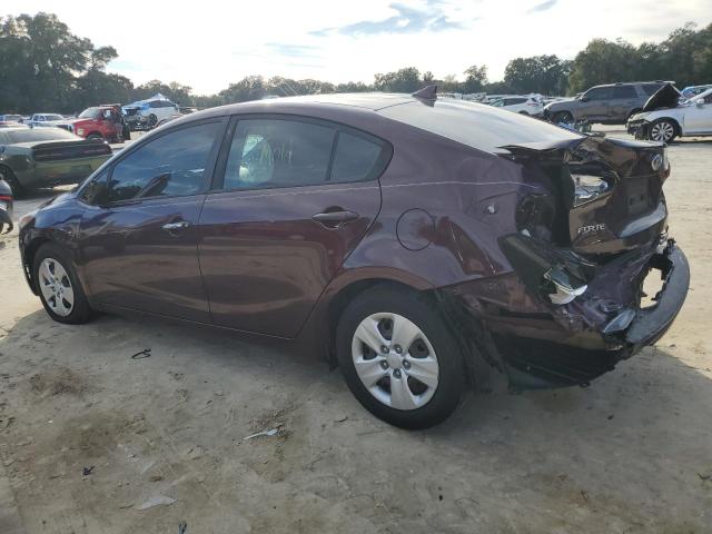 3KPFK4A77HE064532 - 2017 KIA FORTE LX BURGUNDY photo 2