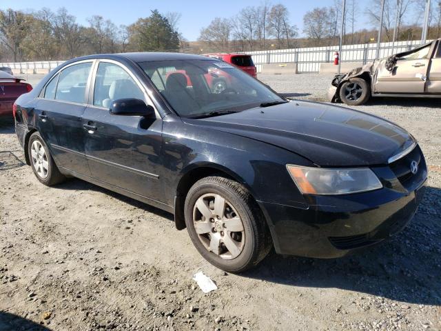 5NPET46C08H338812 - 2008 HYUNDAI SONATA GLS BLACK photo 4