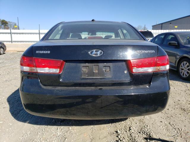 5NPET46C08H338812 - 2008 HYUNDAI SONATA GLS BLACK photo 6