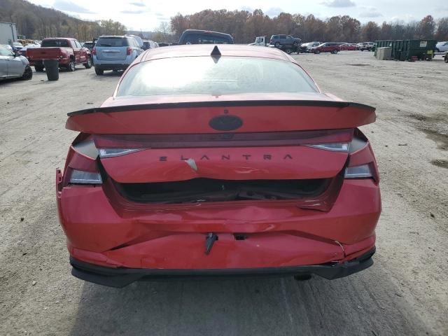 5NPLM4AG8NH069713 - 2022 HYUNDAI ELANTRA SEL RED photo 6