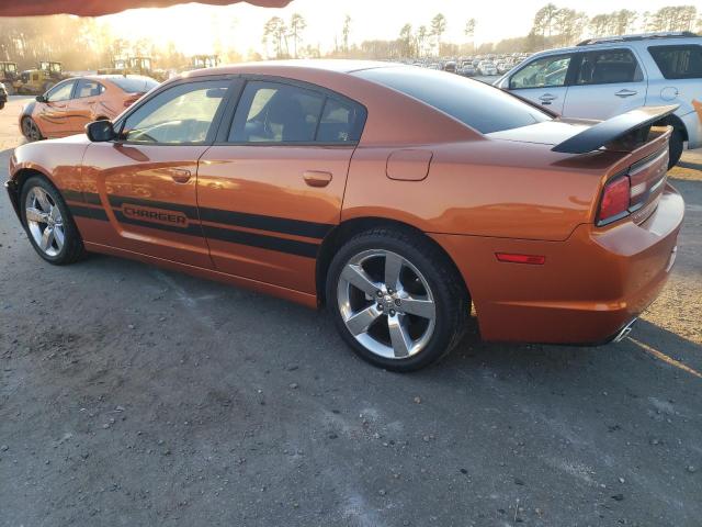 2B3CL3CG4BH556102 - 2011 DODGE CHARGER ORANGE photo 2