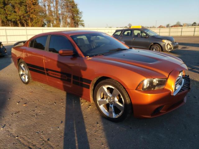 2B3CL3CG4BH556102 - 2011 DODGE CHARGER ORANGE photo 4