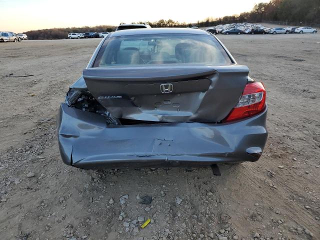 19XFB2F58CE100703 - 2012 HONDA CIVIC LX GRAY photo 6