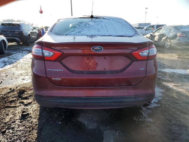 3FA6P0H79ER246128 - 2014 FORD FUSION SE RED photo 6