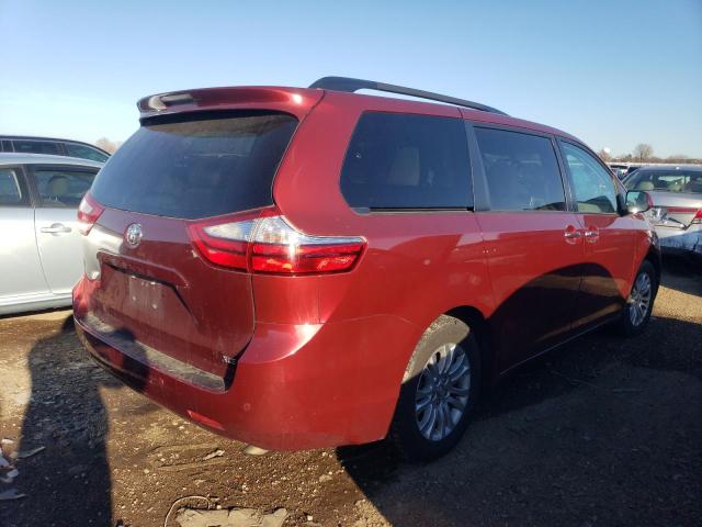 5TDYK3DC8GS761840 - 2016 TOYOTA SIENNA XLE RED photo 3