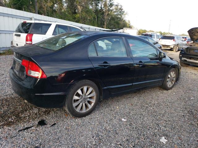 2HGFA16839H540947 - 2009 HONDA CIVIC EX BLACK photo 3