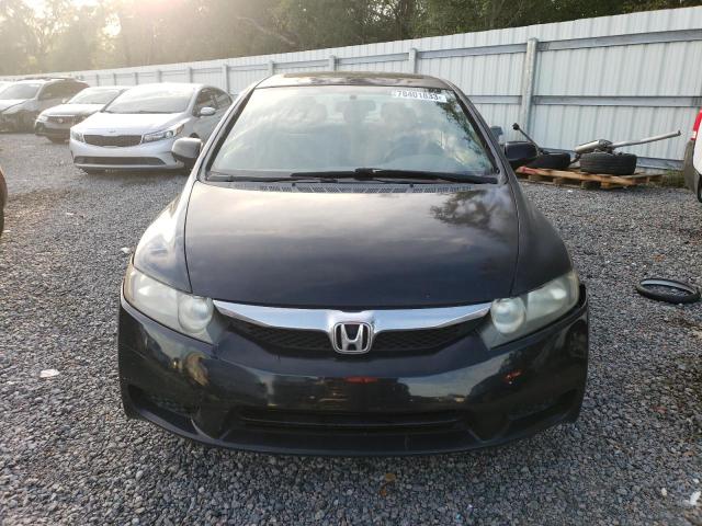 2HGFA16839H540947 - 2009 HONDA CIVIC EX BLACK photo 5