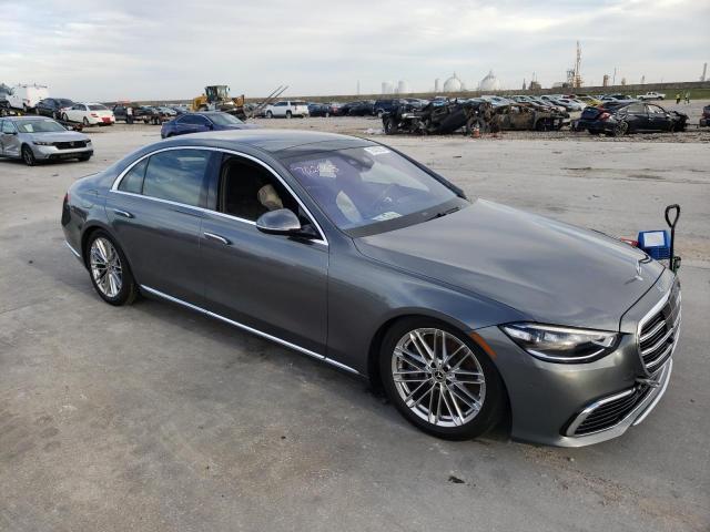 W1K6G7GB4NA125399 - 2022 MERCEDES-BENZ S 580 4MATIC GRAY photo 4