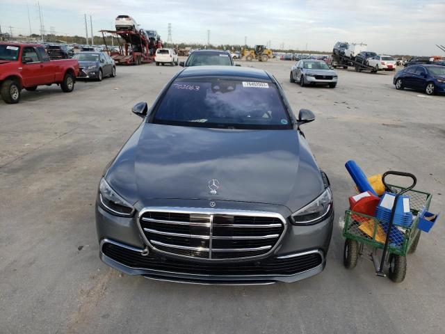 W1K6G7GB4NA125399 - 2022 MERCEDES-BENZ S 580 4MATIC GRAY photo 5