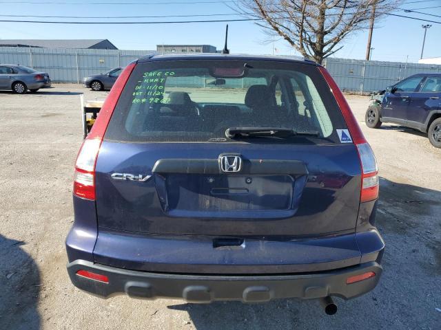 5J6RE48358L037466 - 2008 HONDA CR-V LX BLUE photo 6