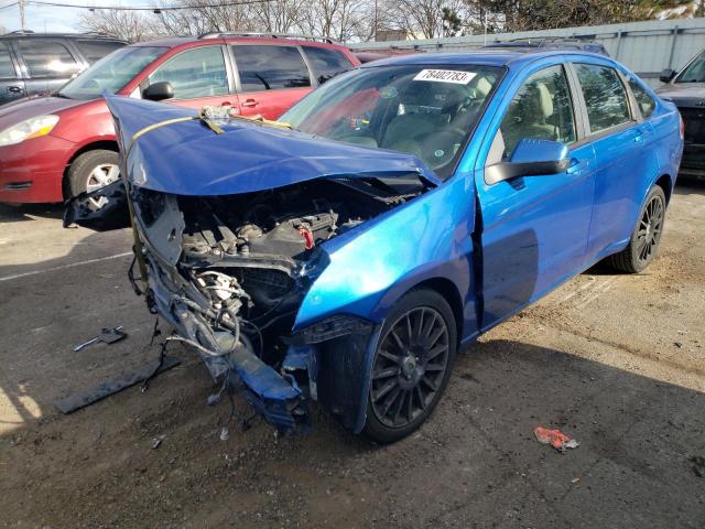 1FAHP3GN7AW185850 - 2010 FORD FOCUS SES BLUE photo 1