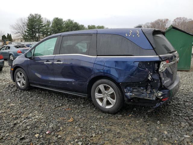 5FNRL6H53LB027880 - 2020 HONDA ODYSSEY EX BLUE photo 2