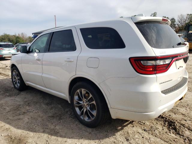 1C4RDHDG9KC604570 - 2019 DODGE DURANGO GT WHITE photo 2