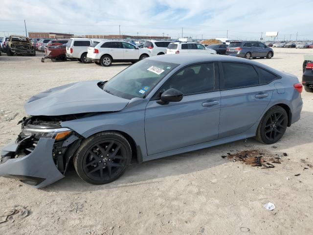 2HGFE2F56NH527832 - 2022 HONDA CIVIC SPORT Сұр фото 1