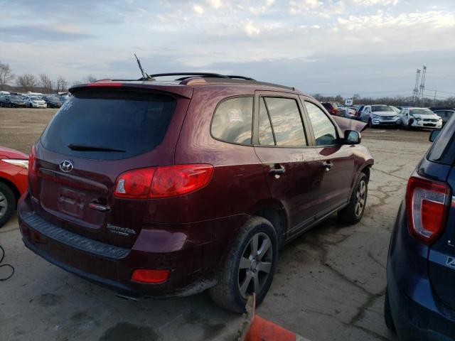 5NMSH73E48H188101 - 2008 HYUNDAI SANTA FE SE BURGUNDY photo 3