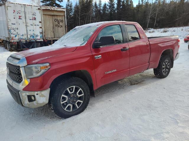 5TFUY5F19JX686426 - 2018 TOYOTA TUNDRA DOUBLE CAB SR/SR5 RED photo 1
