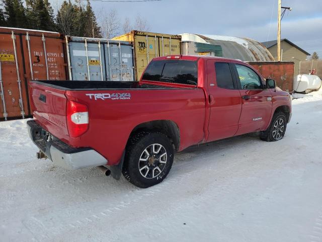 5TFUY5F19JX686426 - 2018 TOYOTA TUNDRA DOUBLE CAB SR/SR5 RED photo 3