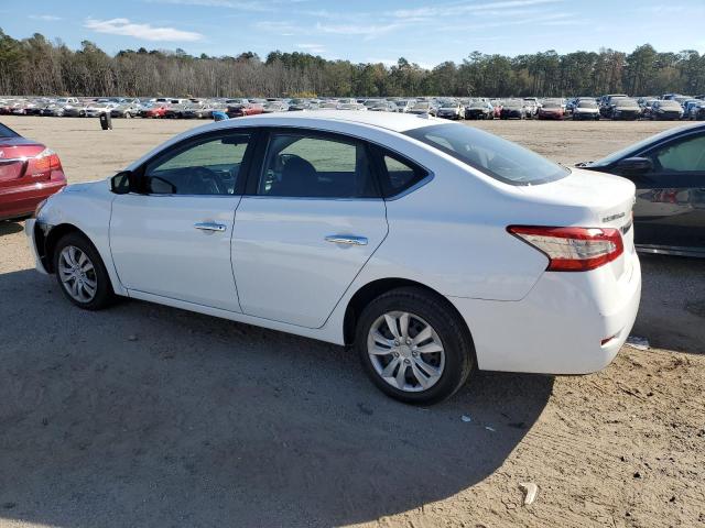 3N1AB7AP7FY330044 - 2015 NISSAN SENTRA S WHITE photo 2