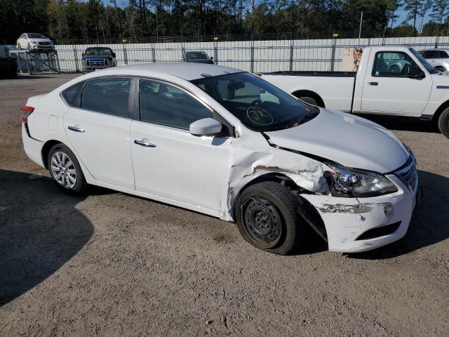 3N1AB7AP7FY330044 - 2015 NISSAN SENTRA S WHITE photo 4