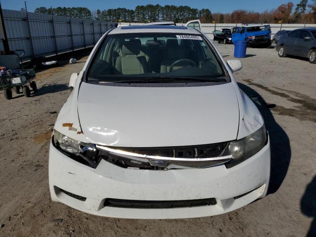 2HGFA16809H351608 - 2009 HONDA CIVIC EX WHITE photo 5