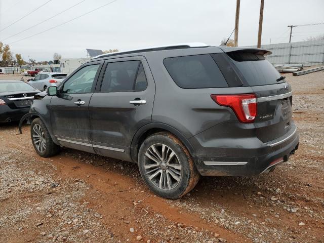 1FM5K8HT7JGB43366 - 2018 FORD EXPLORER PLATINUM CHARCOAL photo 2