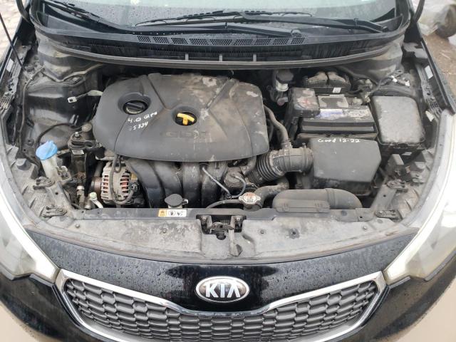 KNAFX4A8XE5056617 - 2014 KIA FORTE EX BLACK photo 11