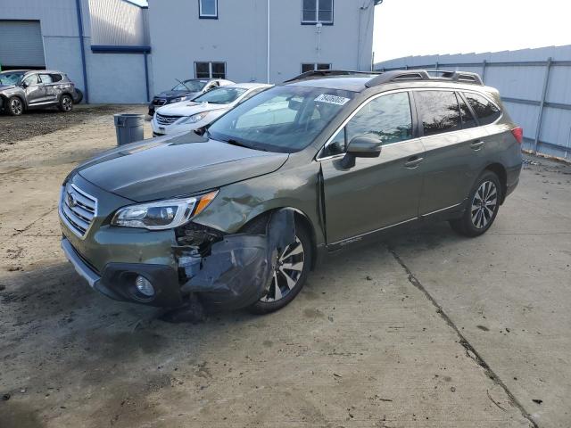 4S4BSALC9F3318362 - 2015 SUBARU OUTBACK 2.5I LIMITED GREEN photo 1