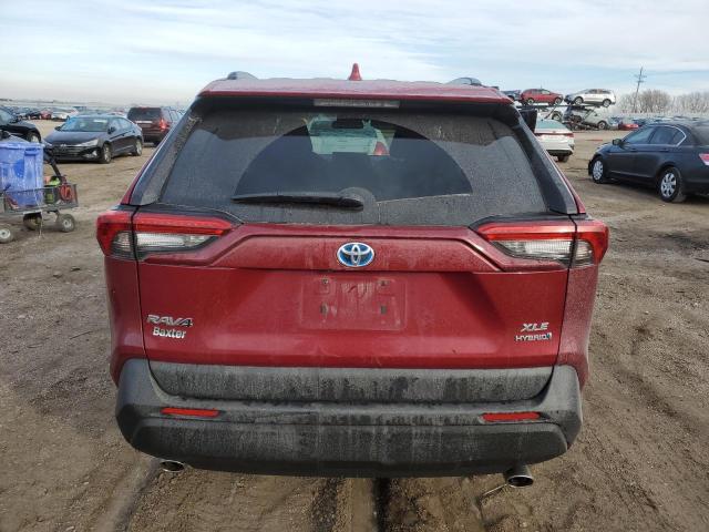 4T3RWRFV8NU062424 - 2022 TOYOTA RAV4 XLE RED photo 6