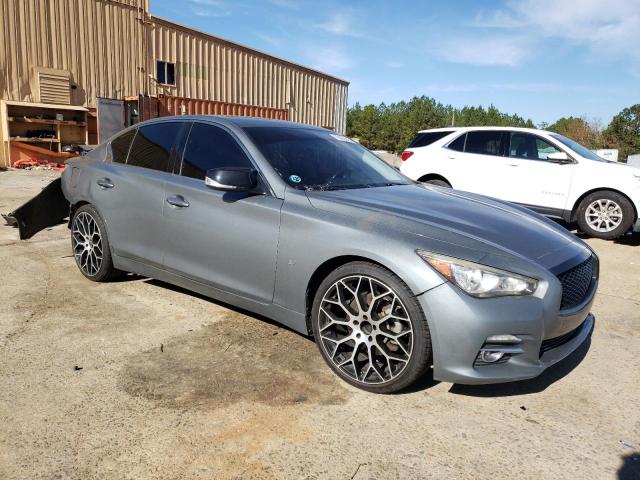 JN1BV7AP3EM689842 - 2014 INFINITI Q50 BASE GRAY photo 4