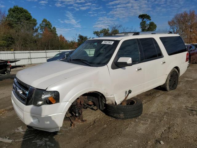 1FMJK2A54BEF16190 - 2011 FORD EXPEDITION EL LIMITED WHITE photo 1