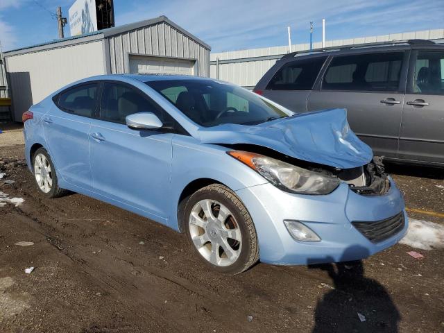 KMHDH4AE8CU279265 - 2012 HYUNDAI ELANTRA GLS BLUE photo 4