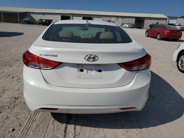 5NPDH4AE8DH295028 - 2013 HYUNDAI ELANTRA GLS WHITE photo 6