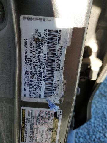 2T1KR32E54C215474 - 2004 TOYOTA COROLLA MA XR GRAY photo 12