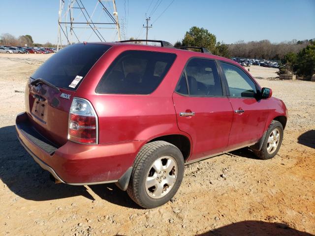 2HNYD18276H532637 - 2006 ACURA MDX BURGUNDY photo 3