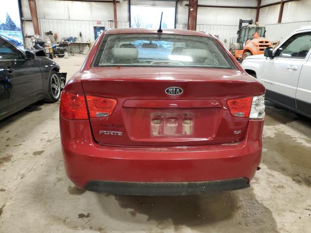 KNAFU4A25C5592733 - 2012 KIA FORTE EX RED photo 6