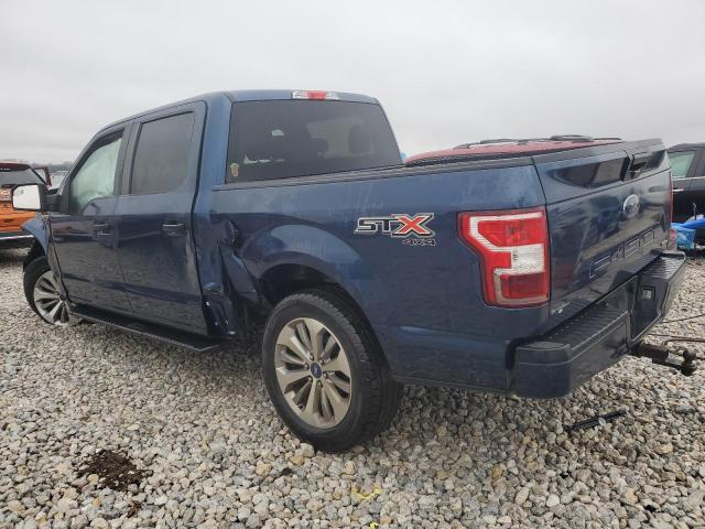 1FTEW1EP6JFD10653 - 2018 FORD F150 SUPERCREW BLUE photo 2