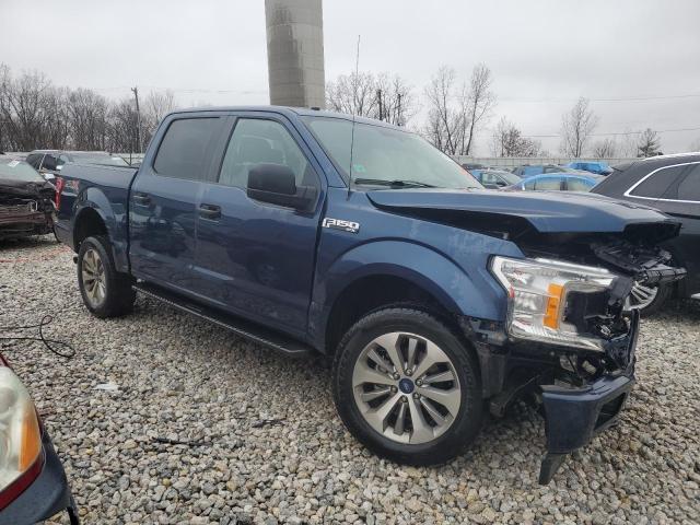 1FTEW1EP6JFD10653 - 2018 FORD F150 SUPERCREW BLUE photo 4