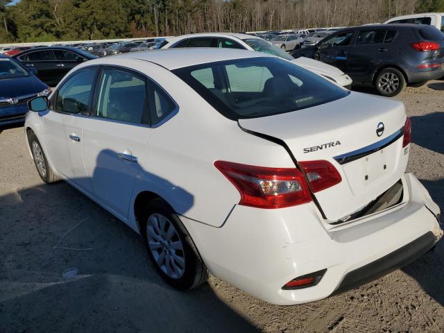 3N1AB7AP5KY244743 - 2019 NISSAN SENTRA S WHITE photo 2