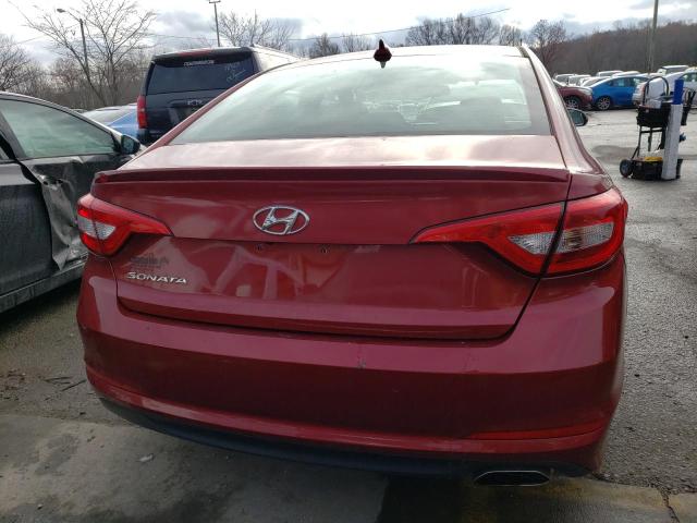 5NPE24AF7GH383541 - 2016 HYUNDAI SONATA SE BURGUNDY photo 6