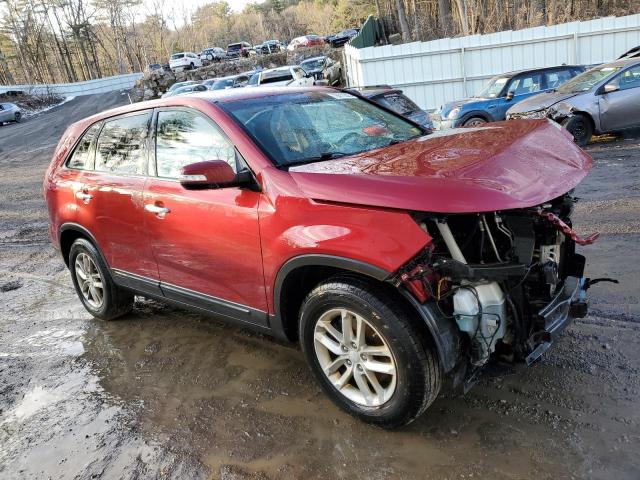 5XYKT3A69EG526228 - 2014 KIA SORENTO LX RED photo 4