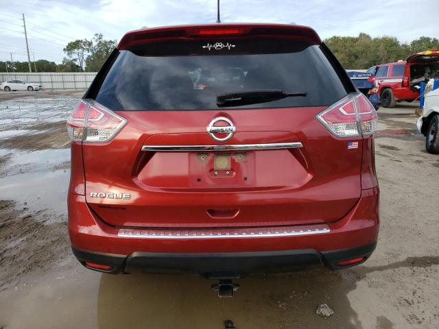 JN8AT2MT0GW018621 - 2016 NISSAN ROGUE S RED photo 6